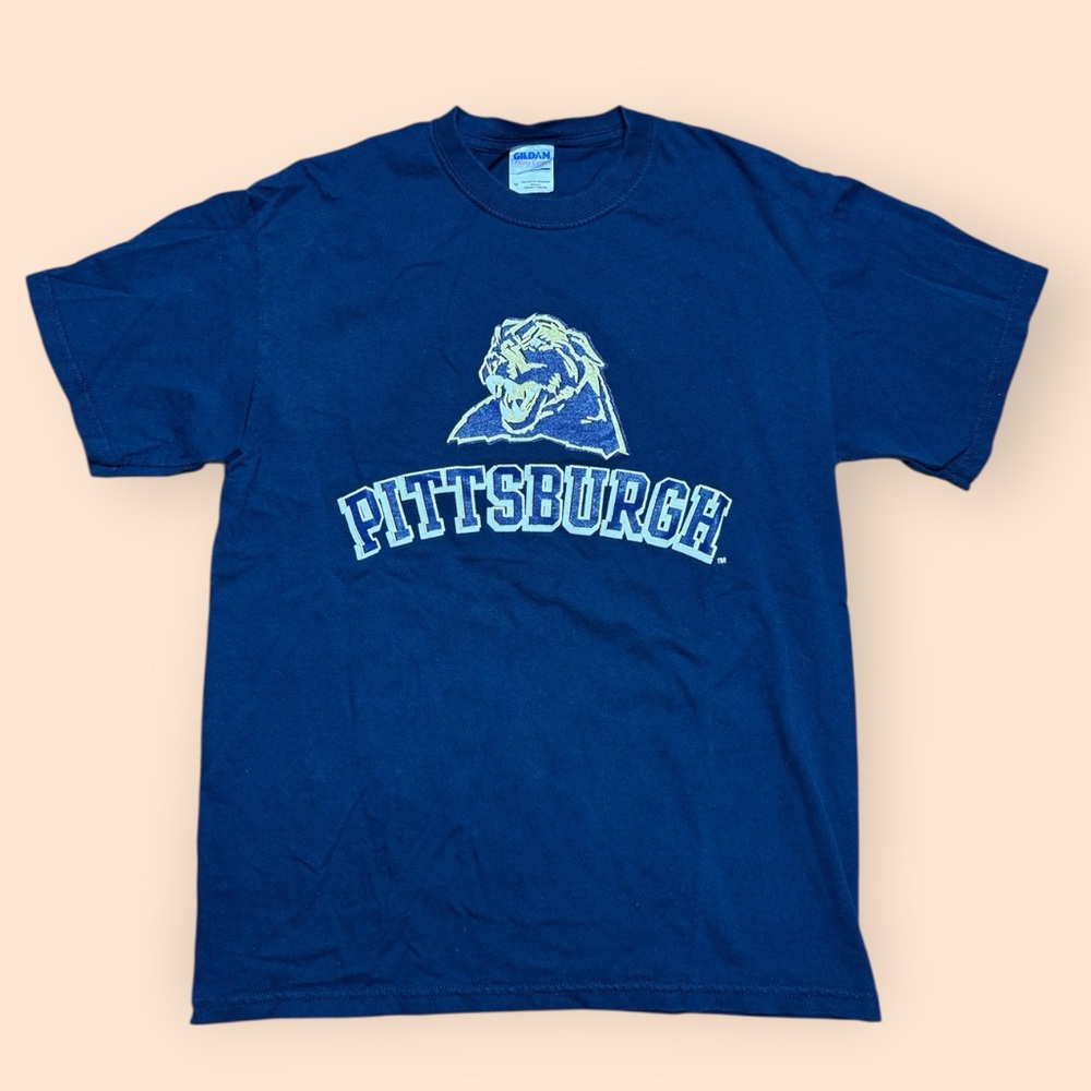 Vintage Pitt Panthers Y2K T Shirt Blue Men’s Medium Pittsburgh 2000s Vtg